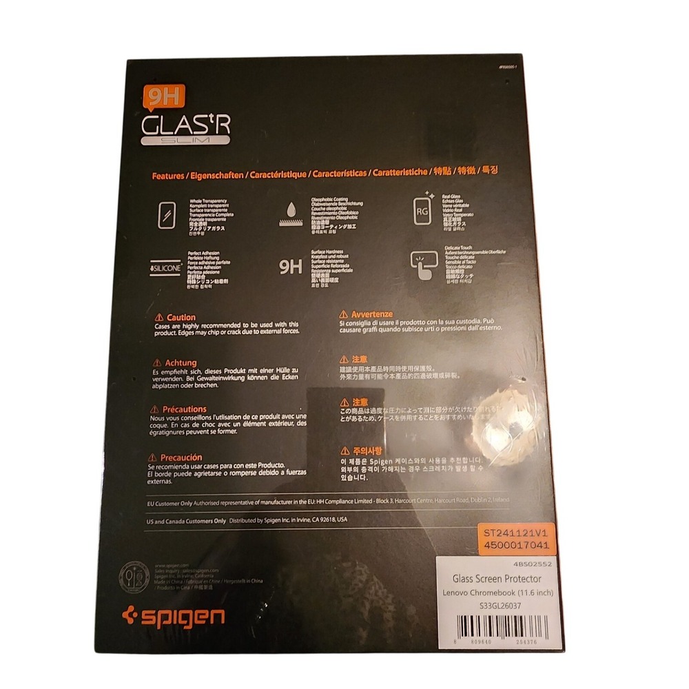 Spigen Slim Premium Tempered Glass Screen Protector Lenovo Chromebook 11.6" - Picture 2 of 3